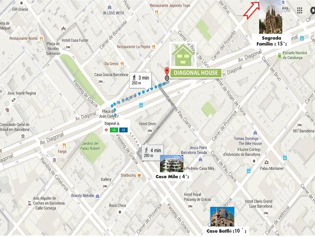 Diagonal House Hostel Barcelone